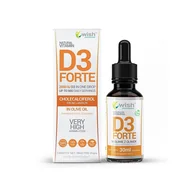Witaminy i minerały dla sportowców - WISH Pharmaceutical WISH Pharmaceutical Vitamin D3 2000IU Forte 30 ml Witamina D3 w płynie - miniaturka - grafika 1