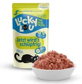 Mokra karma dla kotów - Lucky Lou Lifestage Adult Wołowina i owady saszetka 125g - miniaturka - grafika 1