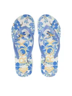 Klapki i japonki damskie - Roxy Japonki ARJL100869 Niebieski - miniaturka - grafika 1