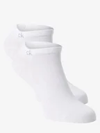 Skarpetki damskie - Calvin Klein Damskie skarpety do obuwia sportowego pakowane po 2 szt. Kobiety Bawełna biały jednolity, ONE SIZE - miniaturka - grafika 1