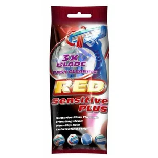 Mattes, Reds Sensitive Plus, Maszynka jednorazowa - Maszynki do golenia i wkłady - miniaturka - grafika 1