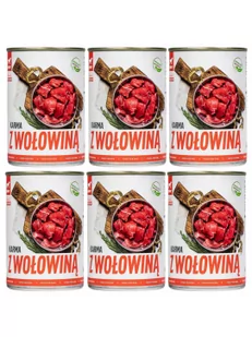 BULT Pakiet Bult Tuf Tuf Mokra Karma Dla Psa Mielonka z Wołowiną 6 x 400 g - Mokra karma dla psów - miniaturka - grafika 1