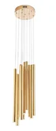 Lampy sufitowe - MAXLIGHT P0524D LAMPA WISZĄCA ORGANIC 10x ZŁOTO SZCZOTKOWANE MAŁA ŚCIEMNIALNA - miniaturka - grafika 1