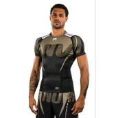 Kimona, stroje i obuwie - Venum Rashguard Krótki Rękaw Short Sleeve Adrenaline Black/Sand - miniaturka - grafika 1