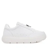 Sneakersy damskie - Sneakersy LOVE MOSCHINO JA15214G1MIA410A Biały - miniaturka - grafika 1