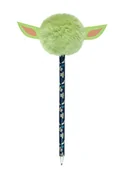 Długopisy - DŁUGOPIS Z POM POM GROGU MANDALORIAN - miniaturka - grafika 1