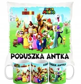 Gadżety dla niej i dla niego - ZESTAW PODUSZKA + KUBEK Prezent SUPER MARIO BROS GRA + IMIĘ 18 - miniaturka - grafika 1