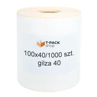 Akcesoria do pakowania - Etykiety Termotransferowe 100x40mm 1000 sztuk gilza 40mm - miniaturka - grafika 1
