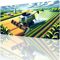 Podkładki pod mysz - PODKŁADKA POD KLAWIATURĘ Letnie Żniwa 90x40 TILT Prezent Na biurko Duża - miniaturka - grafika 1