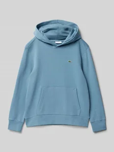 Bluza z kapturem i naszywką z logo - Swetry dla chłopców - miniaturka - grafika 1