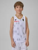 Koszulki dla chłopców - 4F Koszulka meczowa replika domowa z sezonu 2025/26 dziecięca 4F x Miasto Szkła Krosno - biała 98/104 - miniaturka - grafika 1