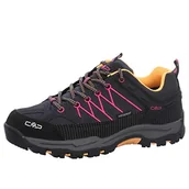 Buty dla chłopców - CMP Dziecięce buty Rigel Low Trekking WP, buty unisex dla dzieci i młodzieży, Antracyt Bouganville 54ue, 35 EU - miniaturka - grafika 1