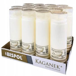 Bispol Znicze parafinowe Kaganek K7 7 dni 16 szt - Lampiony i znicze - miniaturka - grafika 1