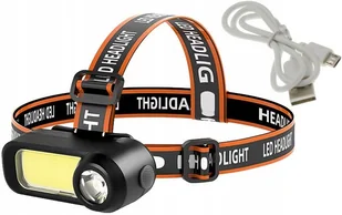 Latarka Czołowa 2 źródła LED T6 CREE i COB 18650 - Latarki - miniaturka - grafika 1