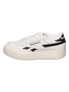 Reebok Skórzane sneakersy "Club C Double Reveng" w kolorze biało-czarnym - Trampki damskie - miniaturka - grafika 1