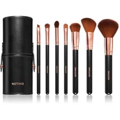 Pędzle do makijażu - Notino Luxe Collection Brush set with cosmetic tube zestaw pędzli z etui - miniaturka - grafika 1