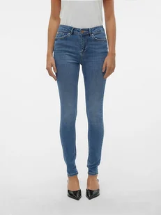 Vero Moda Dżinsy - Slim fit - w kolorze niebieskim - Spodenki damskie - miniaturka - grafika 1