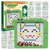 Tablice i flipcharty - Tablica Magnetyczna Dla Dzieci Montessori Magpad Klocki Magnetyczne + Pisak - miniaturka - grafika 1