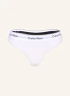 Majtki damskie - Calvin Klein Stringi Icon Cotton Modal weiss - miniaturka - grafika 1