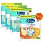 Środki do prania - Zestaw Dr. Beckmann Magic Leaves, listki piorące, uniwersalne, 3 x 20 sztuk + listki piorące, Orange&Peach, kolor, 20 sztuk gratis - miniaturka - grafika 1