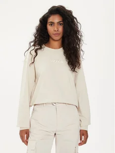 Vans Bluza W Essential Ft Rlx Crew VN000JF5 Écru Regular Fit - Bluzy damskie - miniaturka - grafika 1