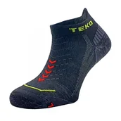 Skarpetki i podkolanówki sportowe - Skarpety stopki z merino Teko ecoRUN ultra Low Cut Ultralight Cushion 1.0 Black - miniaturka - grafika 1