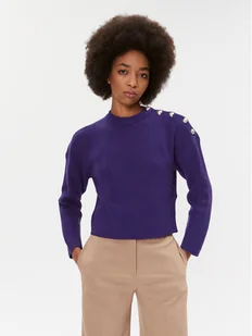 Morgan Sweter 232-MARIN Fioletowy Regular Fit - Swetry damskie - miniaturka - grafika 1