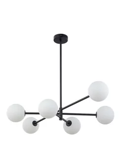Lampa sufitowa Sarius, nowoczesna, do salonu, wisząca, szklana - Lampy sufitowe - miniaturka - grafika 1