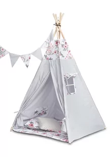TOYZ TIPI NAMIOT ŁAPACZE SNÓW RÓŻOWE 65825-uniw - Namioty i tipi dla dzieci - miniaturka - grafika 1