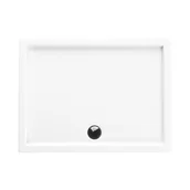 Brodziki prysznicowe - Brodzik do kabiny prysznicowej Ipsilon 90x80x5 cm biały Sensea - miniaturka - grafika 1