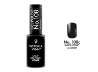 Lakiery hybrydowe - GEL POLISH 108 Black Velvet Victoria Vynn - miniaturka - grafika 1