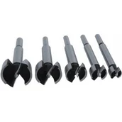 Wiertła - Dedra Wiertła pod zawiasy do drewna 5 szt. 15, 20, 25, 30, 35 mm, chwyt 8 mm 0781 - miniaturka - grafika 1