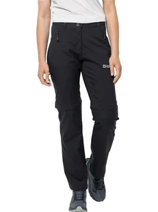 Jack Wolfskin Spodnie funkcyjne Zipp-Off "Active" w kolorze czarnym - Spodnie sportowe damskie - miniaturka - grafika 1
