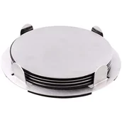 Pozostałe akcesoria kuchenne - Podstawki Pod Kubki Stal Nierdzewna 4 Szt Srebrne - miniaturka - grafika 1