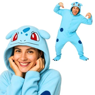 Piżama Onesie Kigurumi Kostium Przebranie Pokemon Bulbasaur XL: 175 - 185cm - Stroje karnawałowe Piżama Onesie Kigurumi Kostium Przebranie Pokemon Bulbasaur XL: 175 - 185cm - Stroje karnawałowe - miniaturka - grafika 1
