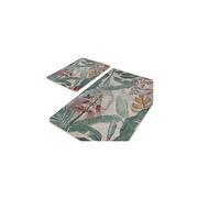 Dywaniki łazienkowe - Zielono-beżowe dywaniki łazienkowe zestaw 2 szt. 60x100 cm – Mila Home - miniaturka - grafika 1