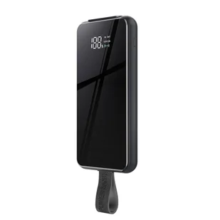 Remax power bank 10000mAh 18W bezprzewodowa ładowarka Qi z przyssawką 10W USB / USB Typ C PowerDelivery czarny (RPP-105 black) - Powerbanki - miniaturka - grafika 2