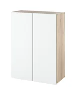 Szafki łazienkowe - Szafka Łazienkowa Wisząca 60Cm Hugo Dąb Sonoma Biała - miniaturka - grafika 1