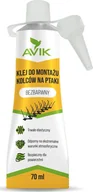 Zwalczanie i odstraszanie szkodników - AVIK Bezbarwny Klej 70ml do Montażu Zamocowania Kolców na Ptaki Gołębie - miniaturka - grafika 1