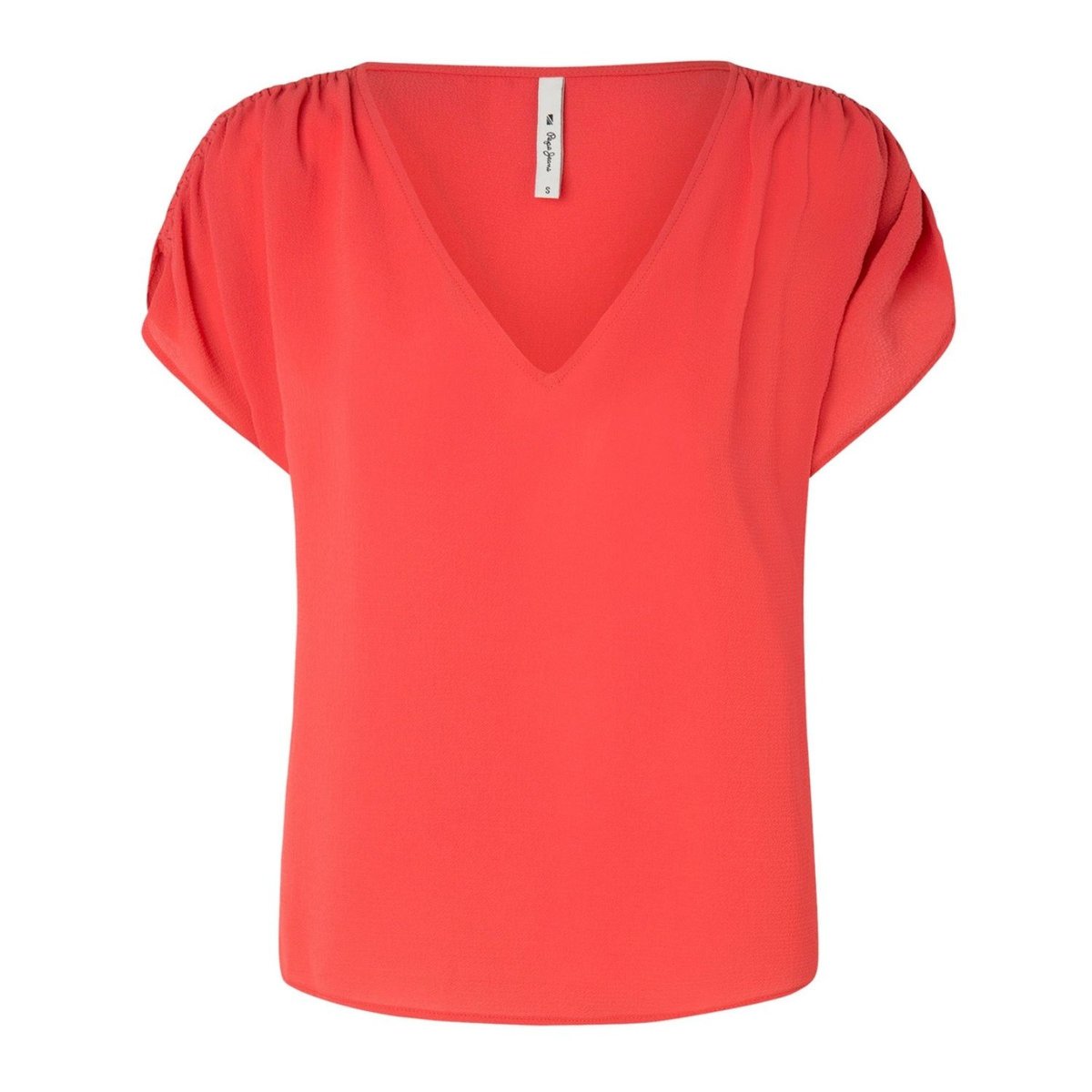 Bluzka damska Pepe Jeans Pazia luźna czerwona-XL