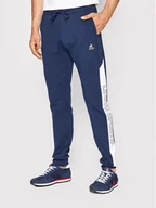Spodnie sportowe męskie - le coq sportif Spodnie dresowe 2210531 Granatowy Regular Fit - miniaturka - grafika 1