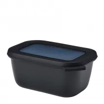 Mepal Mepal Cirqula Oblong Nordic Black 0,75 L Czarna Miska Kuchenna Plastikowa Z Pokrywką - Miski i półmiski - miniaturka - grafika 1