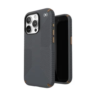 Speck Presidio2 Grip - Etui iPhone 15 Pro (Charcoal Grey / Cool Bronze / White) - Etui i futerały do telefonów - miniaturka - grafika 1