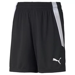 Puma Szorty unisex dla dzieci Teamliga Jr szorty Black White 152 70493103-152 - Spodnie i spodenki dla dziewczynek - miniaturka - grafika 1