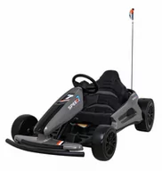 Pojazdy elektryczne dla dzieci - Gokart Speed 7 Drift King na akumulator dla dzieci Szary + Funkcja driftu + Sportowe siedzenie + 2 Prędkości + EVA - miniaturka - grafika 1