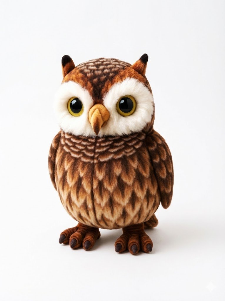 MASKOTKA SOWA PLUSZAK PRZYTULANKA 20CM DUŻE OCZY DLA DZIECI