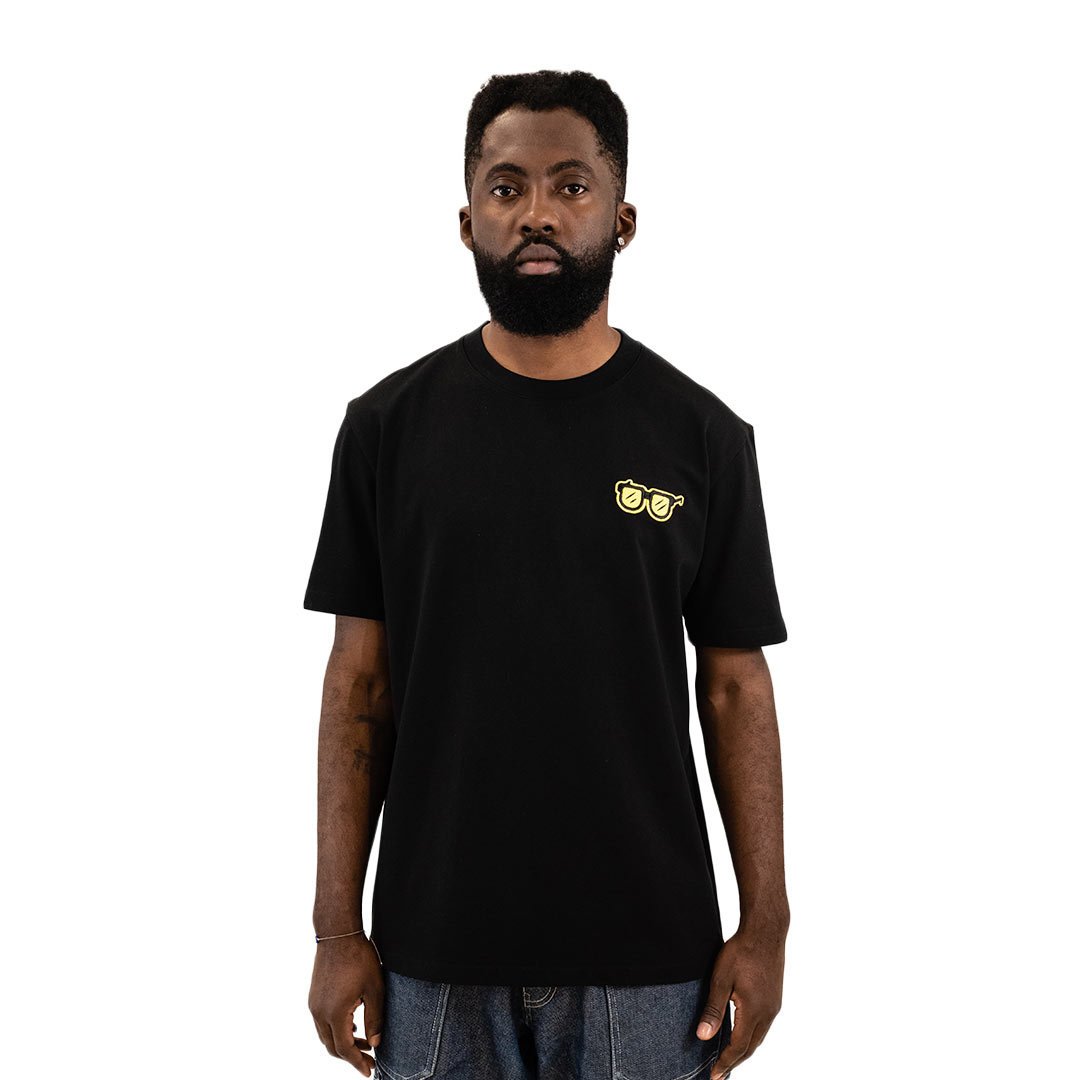 T-Shirt Koszulka Bluzka Premium Męski Gładki Oversized Motyw Okularów, L