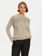 Swetry damskie - Marciano Guess Sweter 4BGR44 5786Z Brązowy Regular Fit - miniaturka - grafika 1