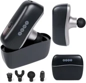 Masażery - Masażer Uderzeniowy Kompaktowy Podróżny ZENT MiniPulse Perkusyjny, Bezszczotkowy, 10 Poziomów, 4 Głowice, USB-C, 235 g - miniaturka - grafika 1