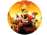Ciasta i półprodukty do ciast - Dekoracyjny opłatek tortowy Kung Fu Panda - 20 cm - miniaturka - grafika 1